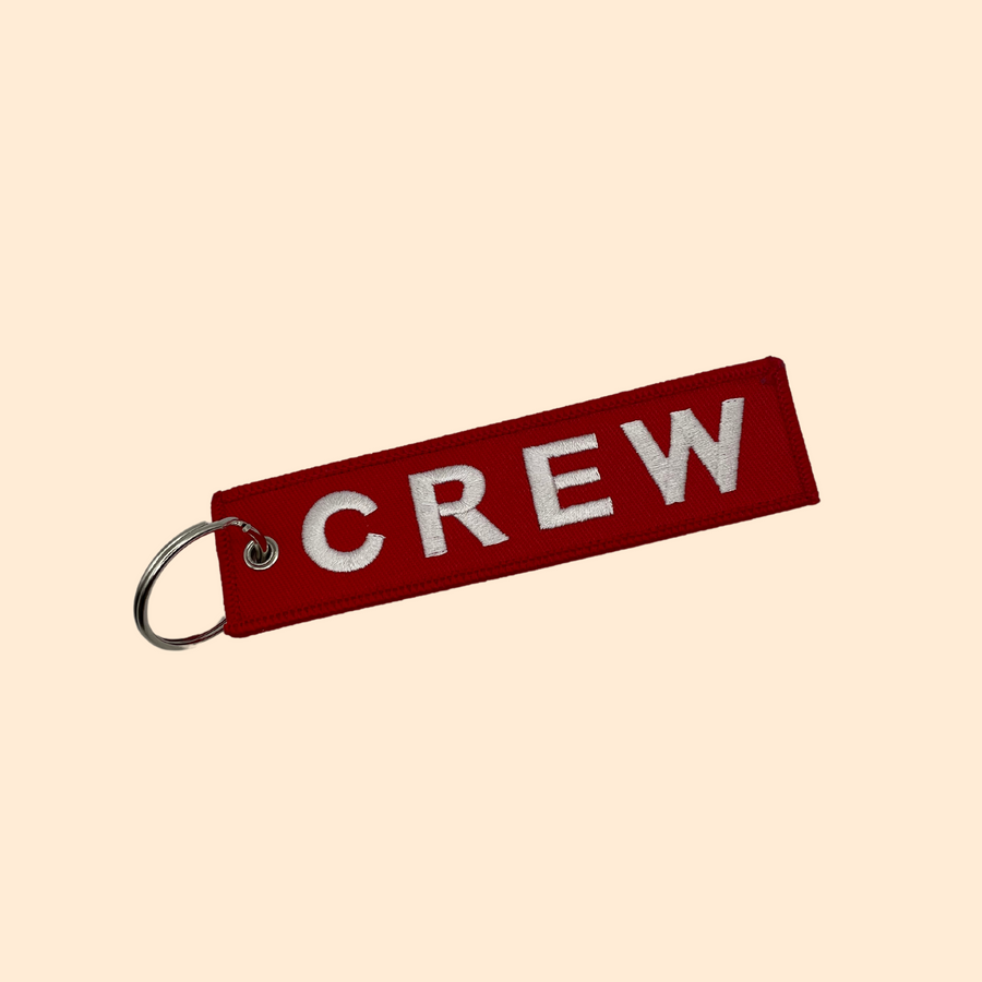 🔑 Porte-Clé Flamme - Crew Rouge