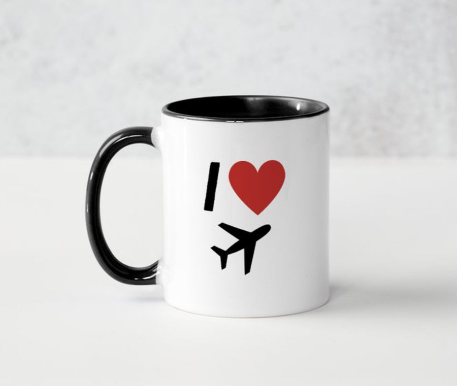 ☕ Mug Blanc "I Love Flying"
