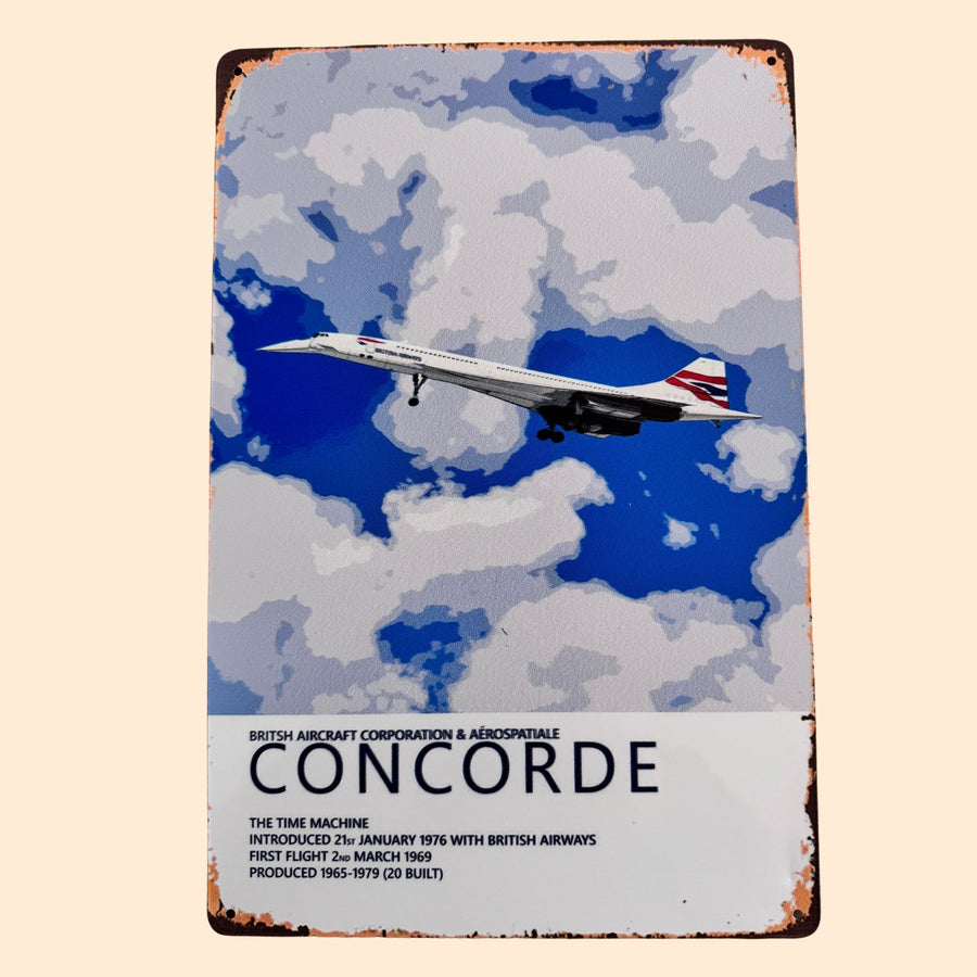 Affiche Métallique – Atterrissage du Concorde