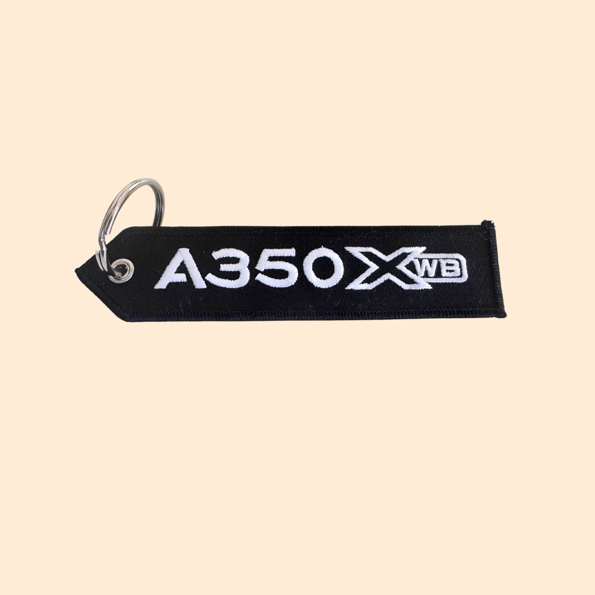 Porte-clés Flamme A350 XWB Noir