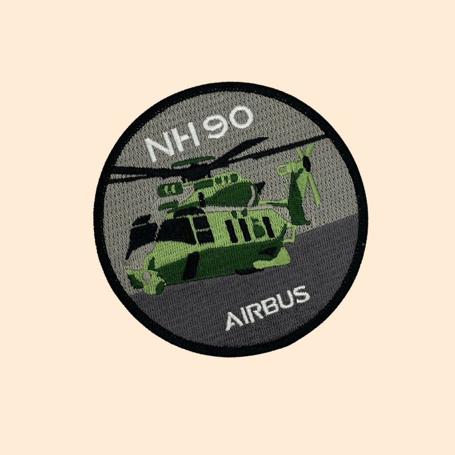 🚁🛡️ Écusson NH90 avec Système Thermocollant