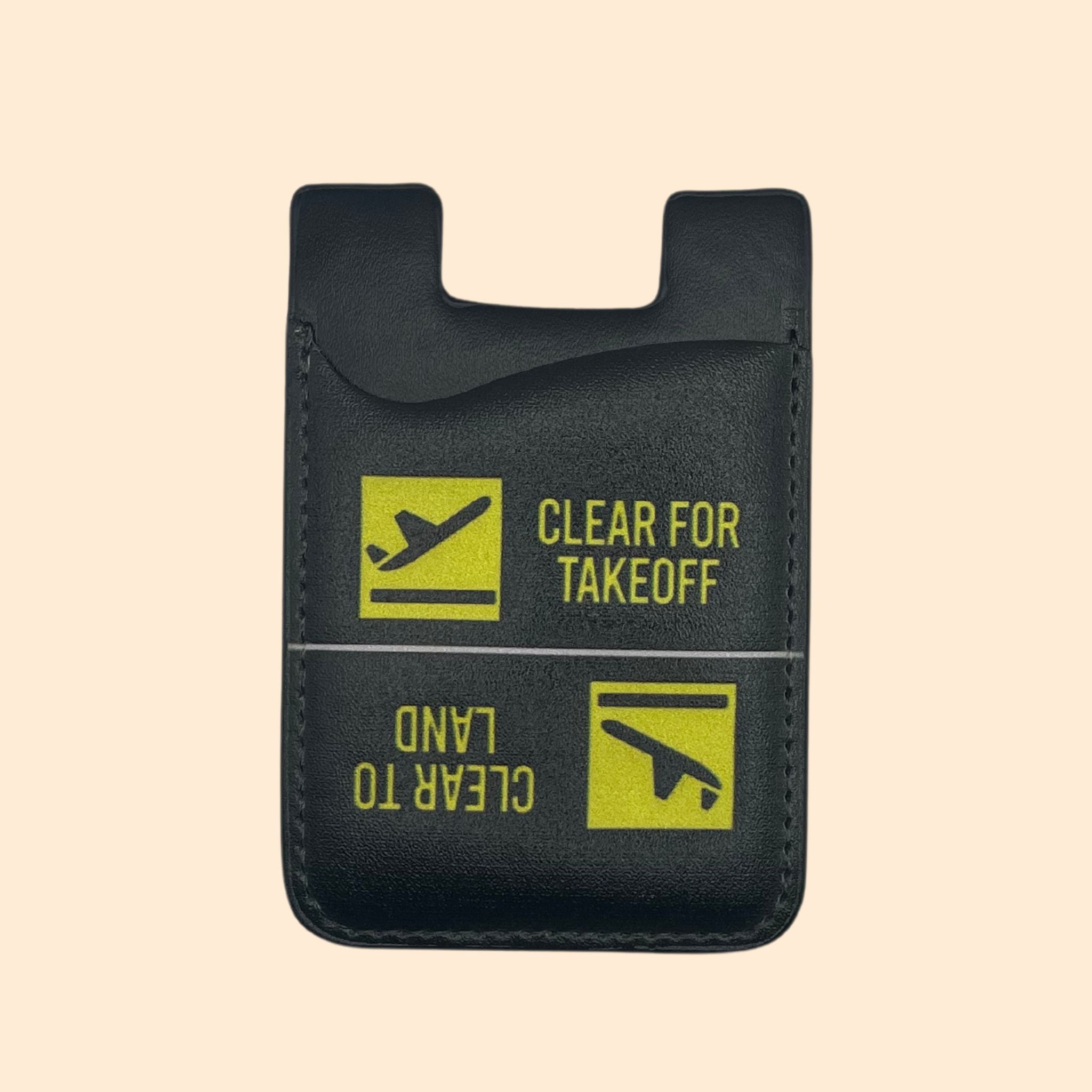 📱🛫 Étui Carte pour Téléphone Motif "Clear for Takeoff / Land"
