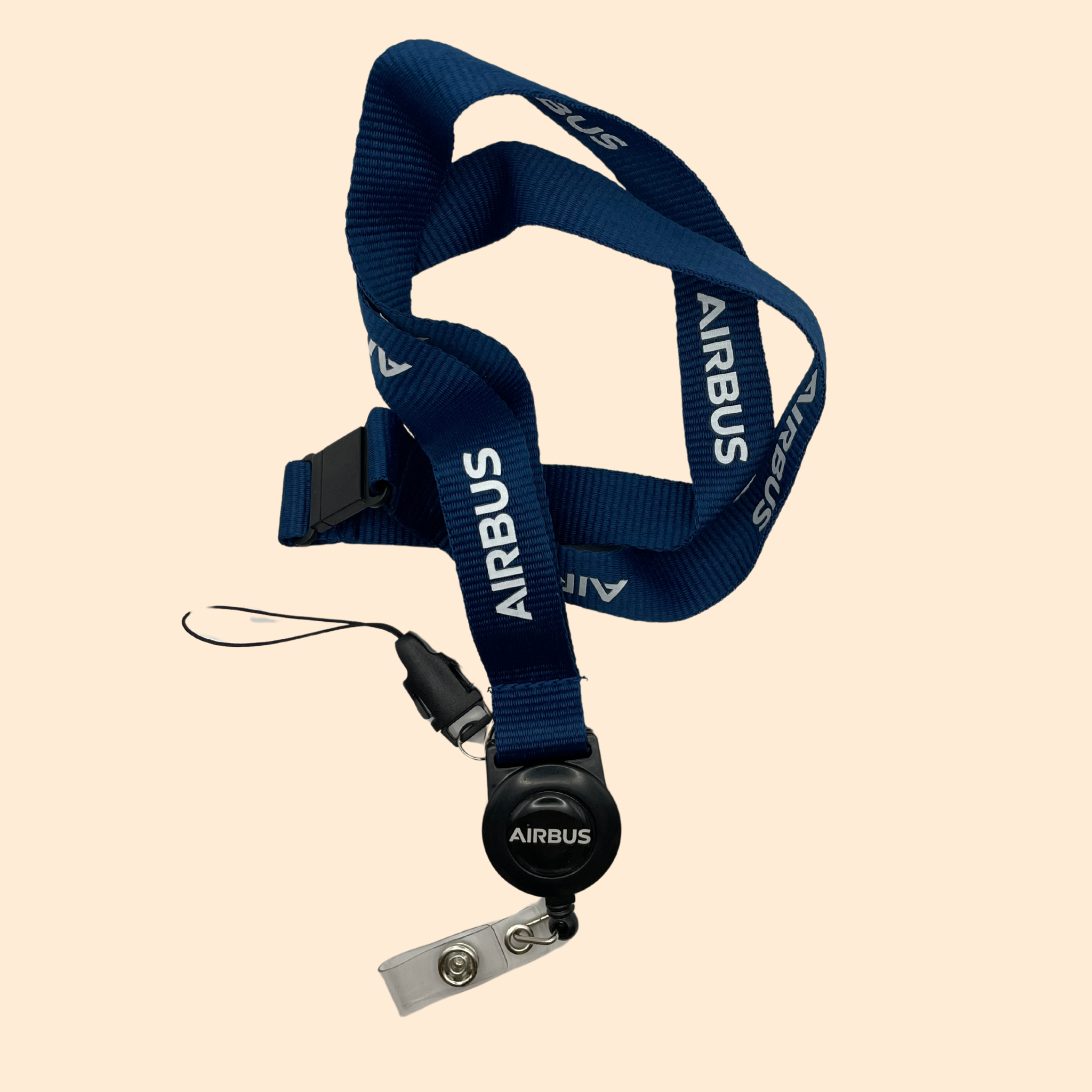 🛫🔖 Porte Badge Airbus avec Dérouleur
