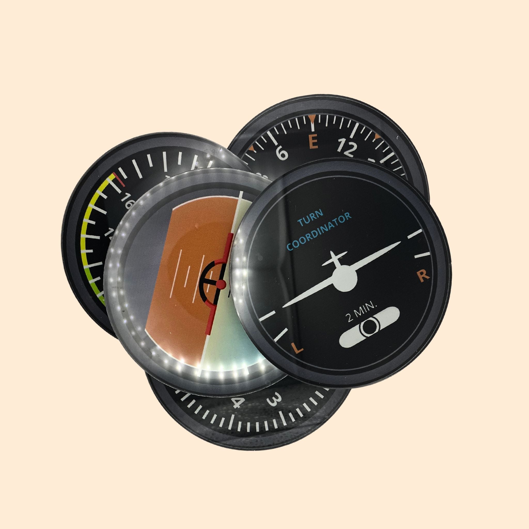 🛩️🍹 Sous-Verres motifs aviation