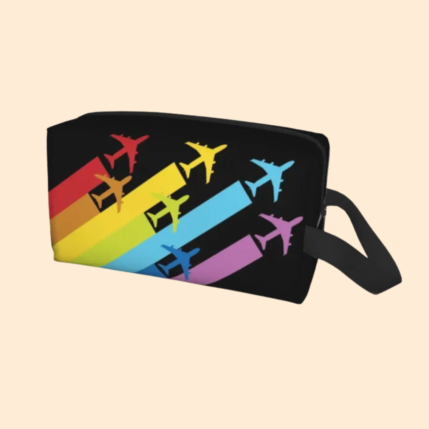 🌈✈️ Trousse Motif Rainbow et Avions